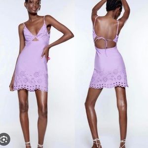 Zara purple dress